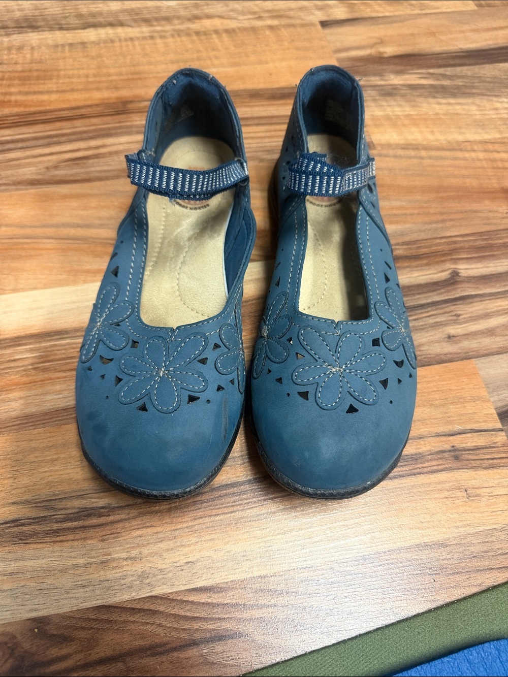 Earth Spirit Casual Mary Jane Flats Women’s Floral Cutout Boho Cottagecore